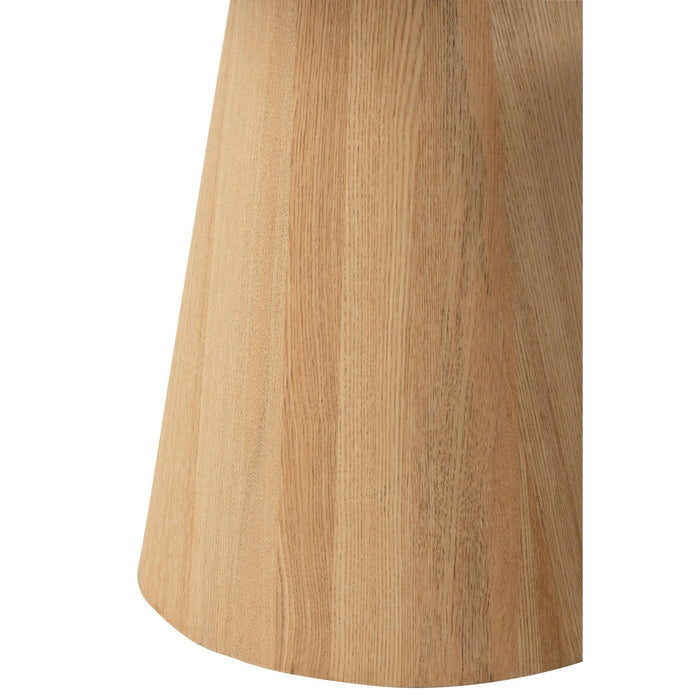 Bijzettafel Naturel Mdf Rond 45 cm 45x45x50 cm-Bijzettafels-J-Line