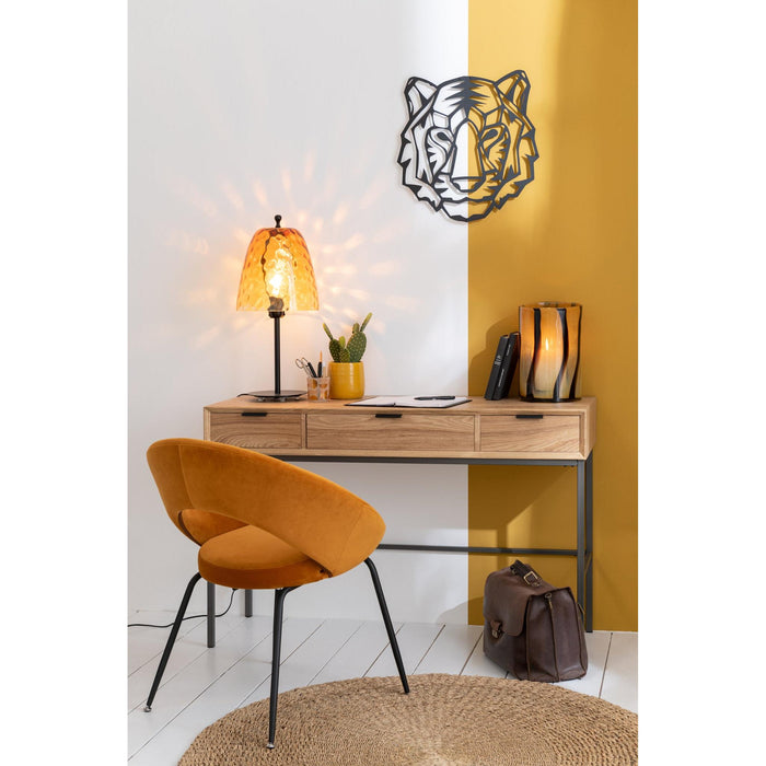 Bijzettafel Naturel Metaal 41x120 cm-Bijzettafels-J-Line