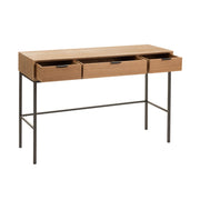 Bijzettafel Naturel Metaal 41x120 cm-Bijzettafels-J-Line
