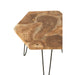 Bijzettafel Naturel Metaal 60 cm 60x60x60 cm-Bijzettafels-J-Line
