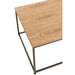 Bijzettafel Naturel Metaal Vierkant 60 cm-Bijzettafels-J-Line