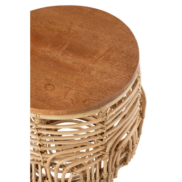 Bijzettafel Naturel Multiplex 48 cm-Bijzettafels-J-Line