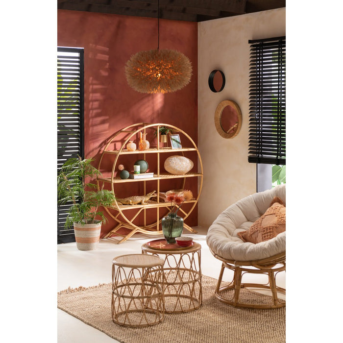 Bijzettafel Naturel Multiplex 52 cm 51.5x51.5x50.5 cm-Bijzettafels-J-Line