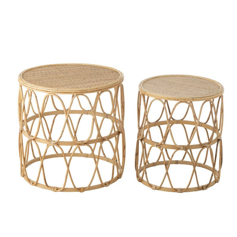 Bijzettafel Naturel Multiplex 52 cm 51.5x51.5x50.5 cm-Bijzettafels-J-Line