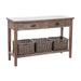 Bijzettafel Naturel Paulownia hout 40x120 cm-Bijzettafels-J-Line