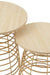 Bijzettafel Naturel Polyethylene Rond 50 cm 50x50x50 cm-Bijzettafels-J-Line