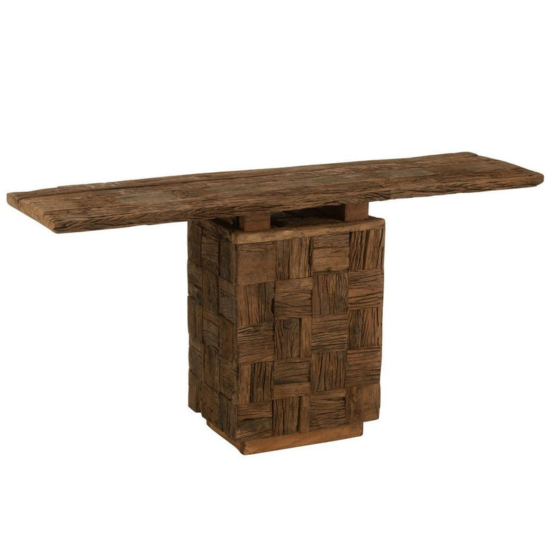 Bijzettafel Naturel Recycled hout 40x150 cm-Bijzettafels-J-Line