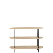 Bijzettafel Naturel Staal 40x140 cm-Bijzettafels-J-Line