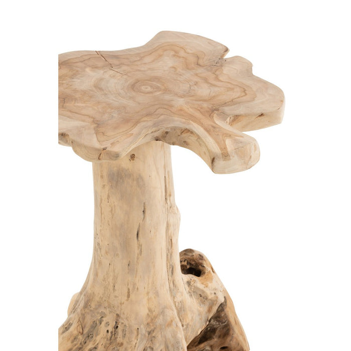 Bijzettafel Naturel Teakhout L 43 cm 43x46.5x65.5 cm-Bijzettafels-J-Line