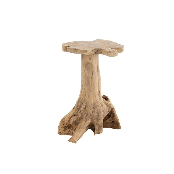 Bijzettafel Naturel Teakhout L 43 cm-Bijzettafels-J-Line