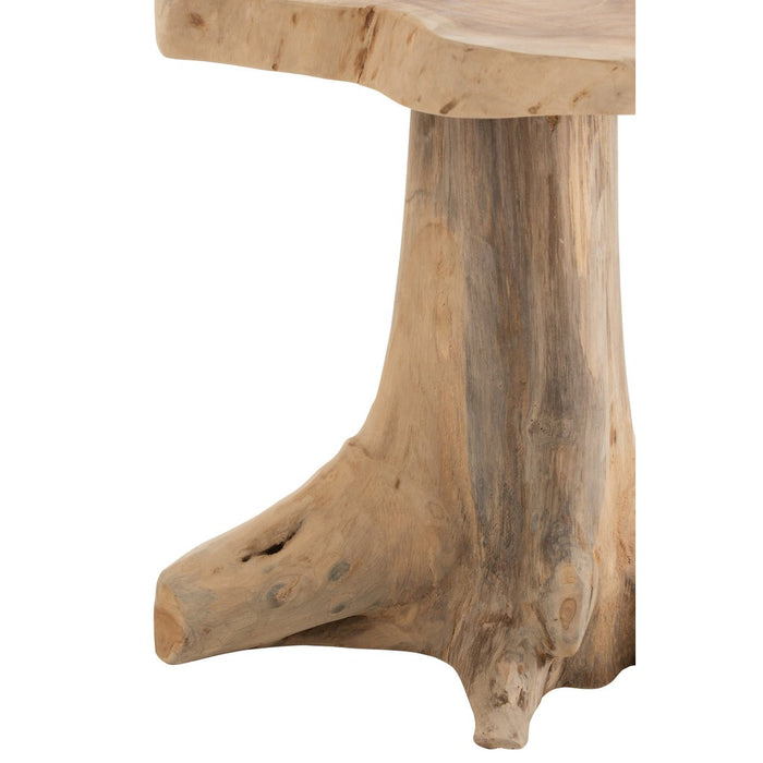 Bijzettafel Naturel Teakhout S 38 cm 38x40x41 cm-Bijzettafels-J-Line