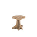 Bijzettafel Naturel Teakhout S 38 cm 38x40x41 cm-Bijzettafels-J-Line