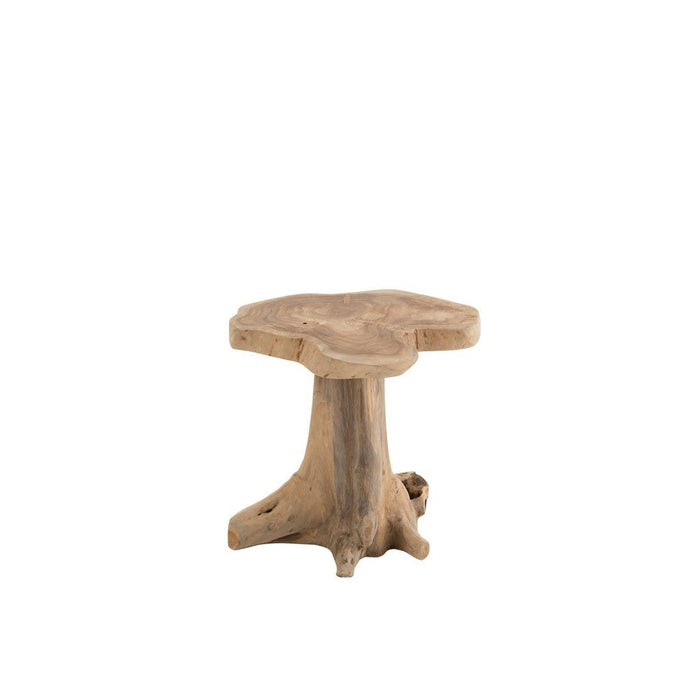 Bijzettafel Naturel Teakhout S 38 cm-Bijzettafels-J-Line