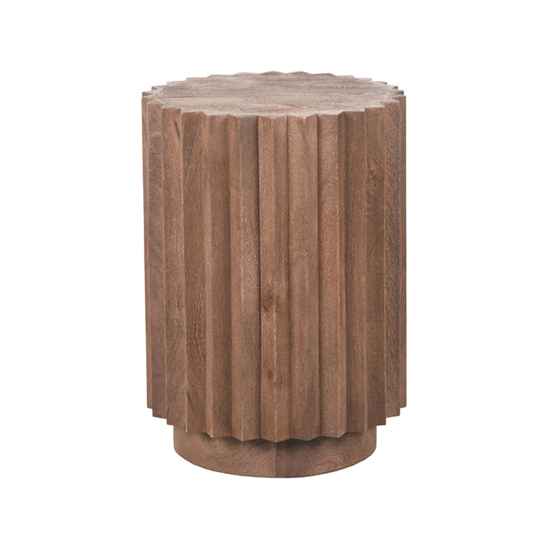 Bijzettafel Novan Espresso Mangohout 35 cm 35x35x48 cm-Bijzettafels-LABEL51