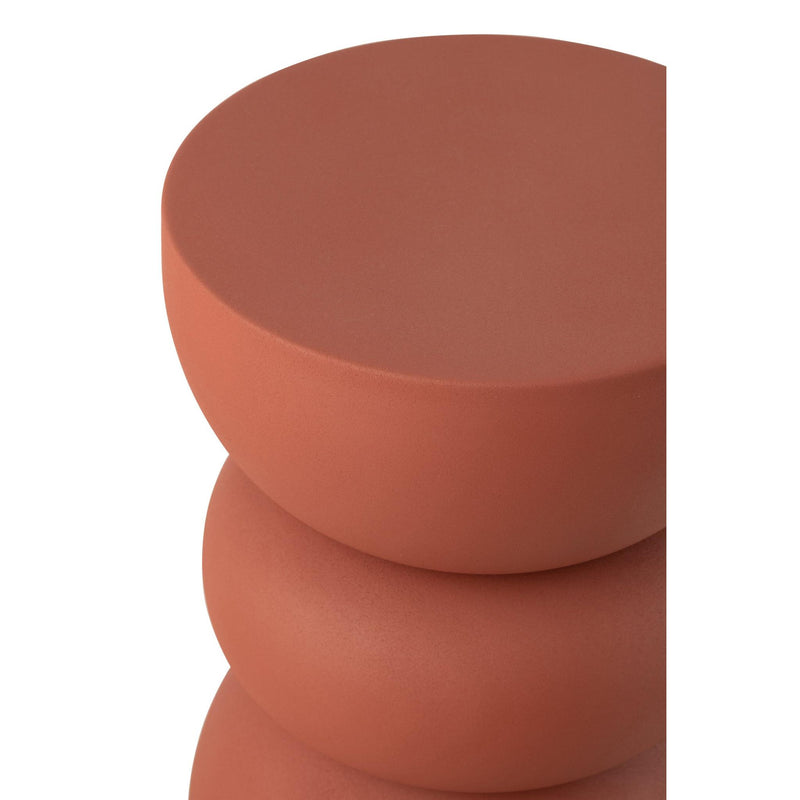 Bijzettafel Oranje Ijzer 32 cm 32x32x43.5 cm-Bijzettafels-J-Line