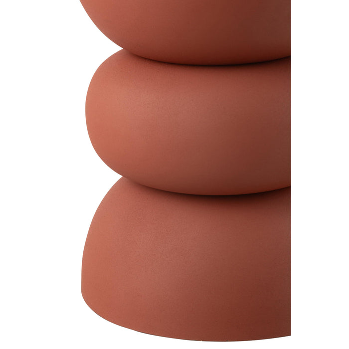 Bijzettafel Oranje Ijzer 32 cm-Bijzettafels-J-Line