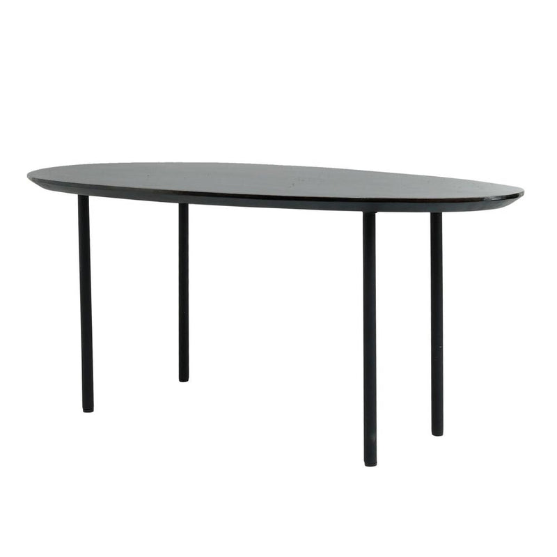 Bijzettafel Oxil Zwart 50x90 cm-Bijzettafels-PTMD
