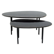 Bijzettafel Oxil Zwart 50x90 cm-Bijzettafels-PTMD