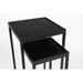 Bijzettafel Parker Set Of 2 High Black-Bijzettafels-Creating Home