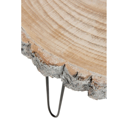 Bijzettafel Paulownia Hout | Iron Grey Wash Small-Bijzettafels-J-Line