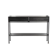 Bijzettafel Ray Zwart 28x121 cm-Bijzettafels-PTMD
