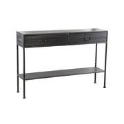 Bijzettafel Ray Zwart 28x121 cm-Bijzettafels-PTMD