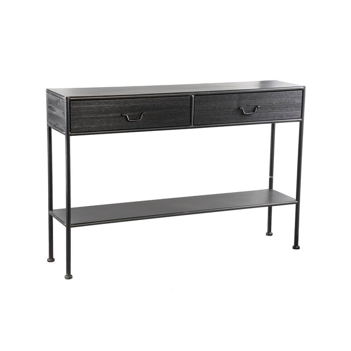 Bijzettafel Ray Zwart 28x121 cm-PTMD
