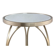 Bijzettafel Rikka Geel 40 cm-Bijzettafels-PTMD