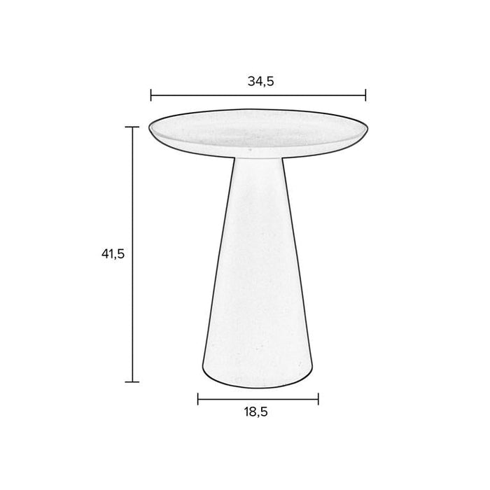 Bijzettafel Ringar | Medium Ivory | Metaal-Bijzettafels-Creating Home