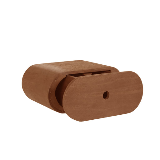 Bijzettafel Rise Nature Smooth Mangohout 45 cm 45x30x20 cm-Wandplanken-LABEL51