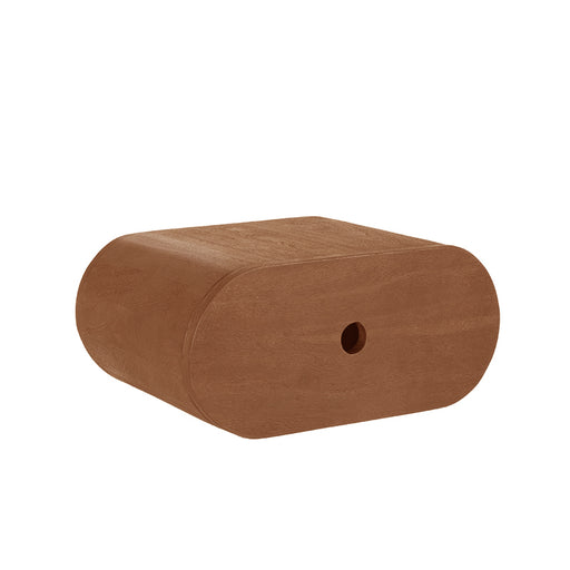 Bijzettafel Rise Nature Smooth Mangohout 45 cm 45x30x20 cm-Wandplanken-LABEL51