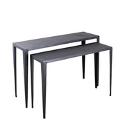 Bijzettafel Rivva Zwart 39x121 cm-Bijzettafels-PTMD