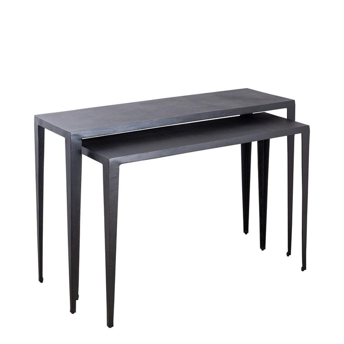 Bijzettafel Rivva Zwart 39x121 cm-PTMD