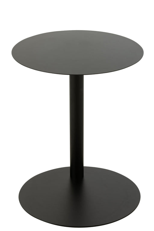 Bijzettafel Rond metaal zwart-Bijzettafels-J-Line