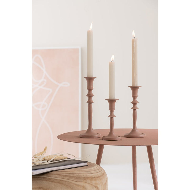 Bijzettafel Roze Ijzer 56 cm 56x56x44.5 cm-Bijzettafels-J-Line