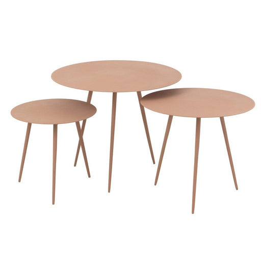 Bijzettafel Roze Ijzer 56 cm 56x56x44.5 cm-Bijzettafels-J-Line