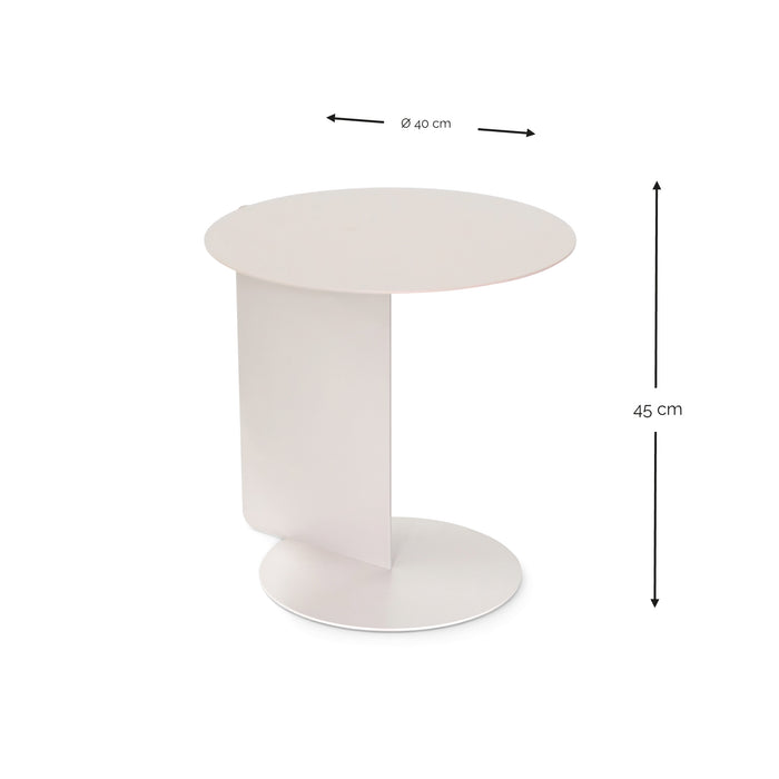 Bijzettafel SALSA Staal Silky Taupe 40x40x40cm Spinder Design-Bijzettafels-Spinder