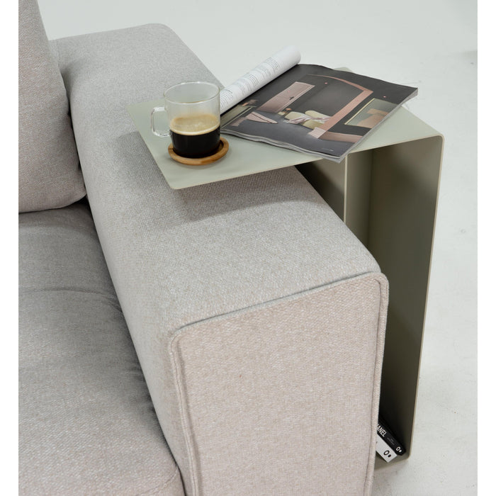 Bijzettafel SLIDE High Banktafel Staal Sand 30x40x68cm Spinder Design-Bijzettafels-Spinder