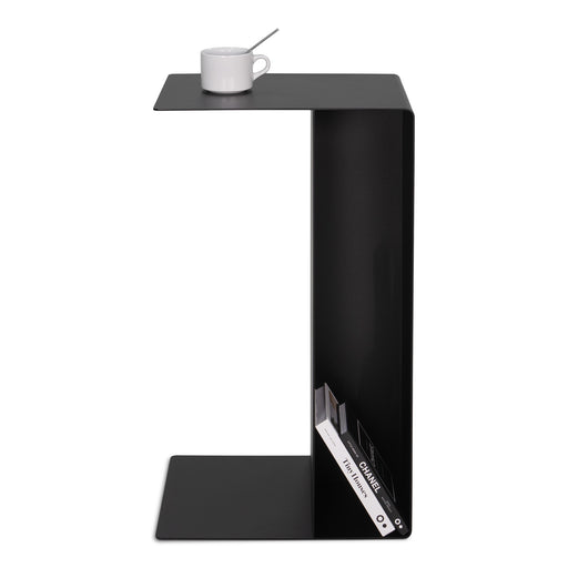 Bijzettafel SLIDE High Banktafel Staal Zwart 30x40x68cm-3-Zitsbanken-Spinder