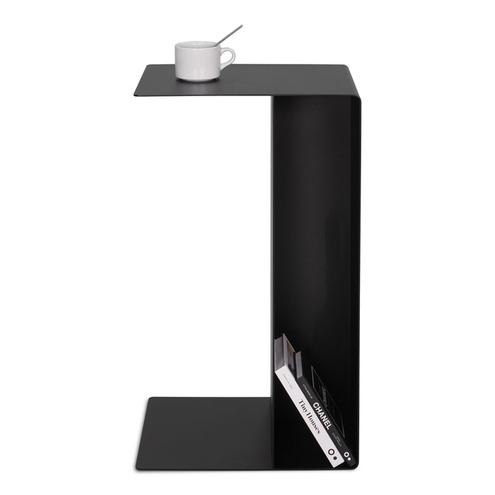 Bijzettafel SLIDE High Banktafel Staal Zwart 30x40x68cm-3-Zitsbanken-Spinder