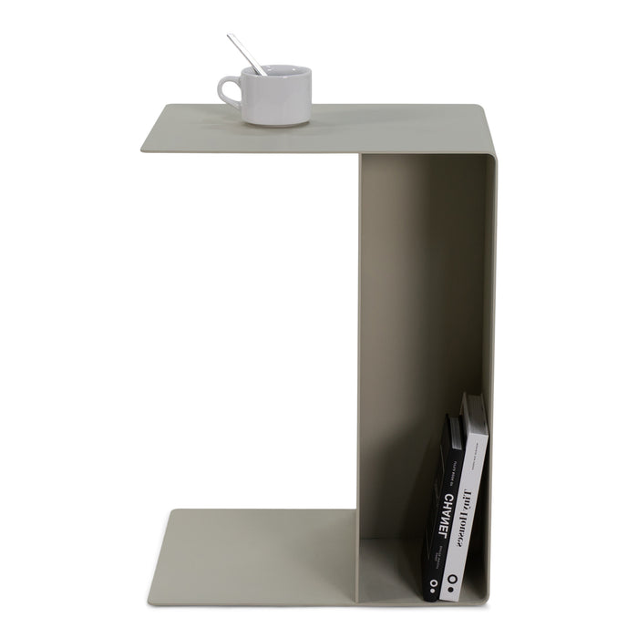 Bijzettafel SLIDE Low Banktafel Staal Sand 30x40x54cm Spinder Design-Bijzettafels-Spinder