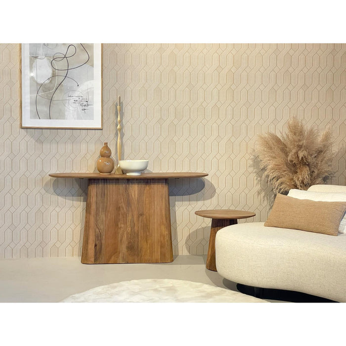 Bijzettafel Salvator Mangohout Bruin 40x140 cm-Bijzettafels-Livingfurn