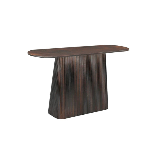 Bijzettafel Salvator Mangohout Bruin 40x140 cm-Wandtafels-Livingfurn