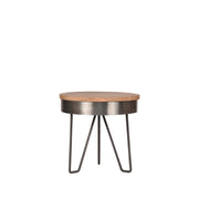 Bijzettafel Saran Grijs Metaal 44 cm Rond 44x44x43 cm-Bijzettafels-LABEL51