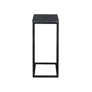 Bijzettafel Slider Marmer Hoog Zwart 40x30x73 cm-Bijzettafels-Starfurn