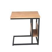 Bijzettafel Slider Naturel Metaal 48x32 cm STF STF-3041-Bijzettafels-Starfurn