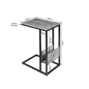 Bijzettafel Slider Naturel Metaal 48x32 cm STF STF-3044-Bijzettafels-Starfurn
