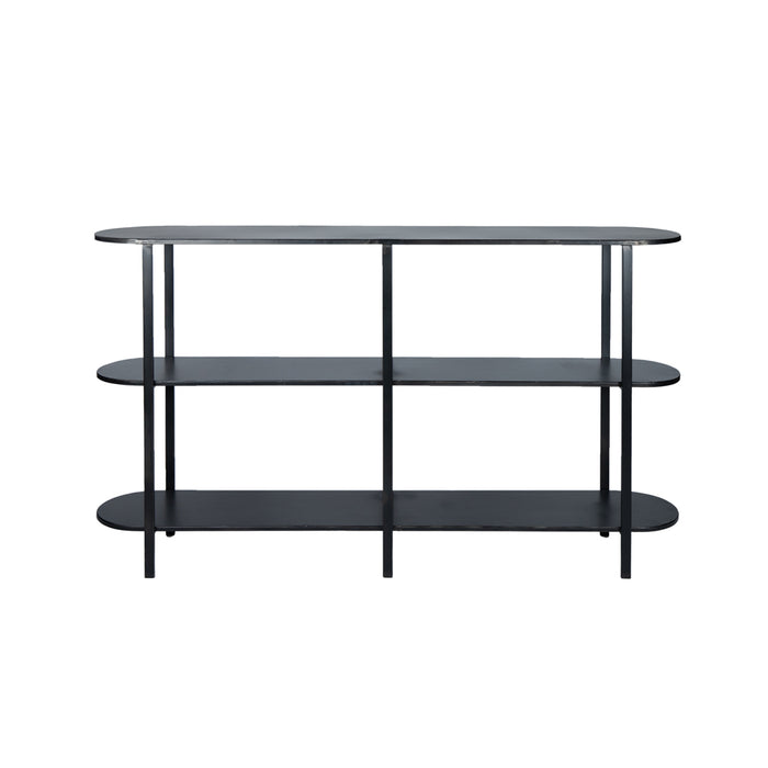 Bijzettafel Sophisticated Zwart 31x160 cm-Bijzettafels-PTMD