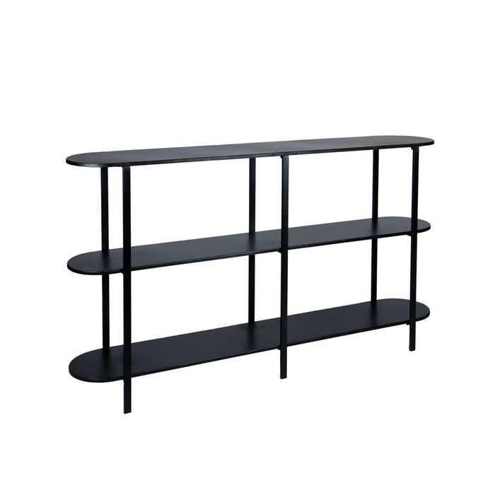 Bijzettafel Sophisticated Zwart 31x160 cm-Bijzettafels-PTMD