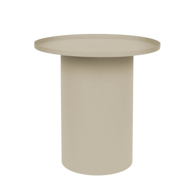 Bijzettafel Sverre Rond Metaal Ivoor Ø45.5x45 cm-Bijzettafels-Creating Home
